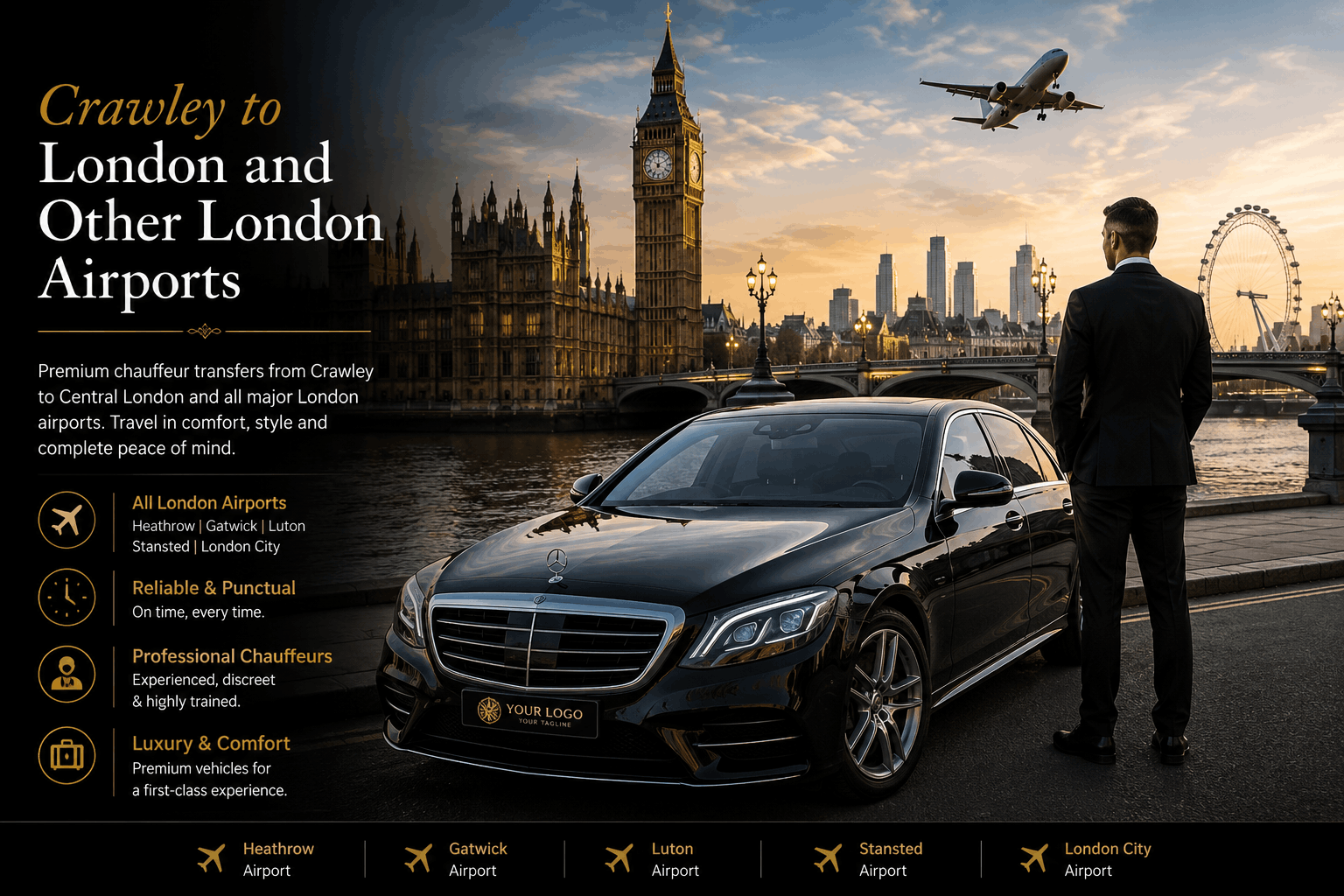 Crawley to London and Other London Airports (1)