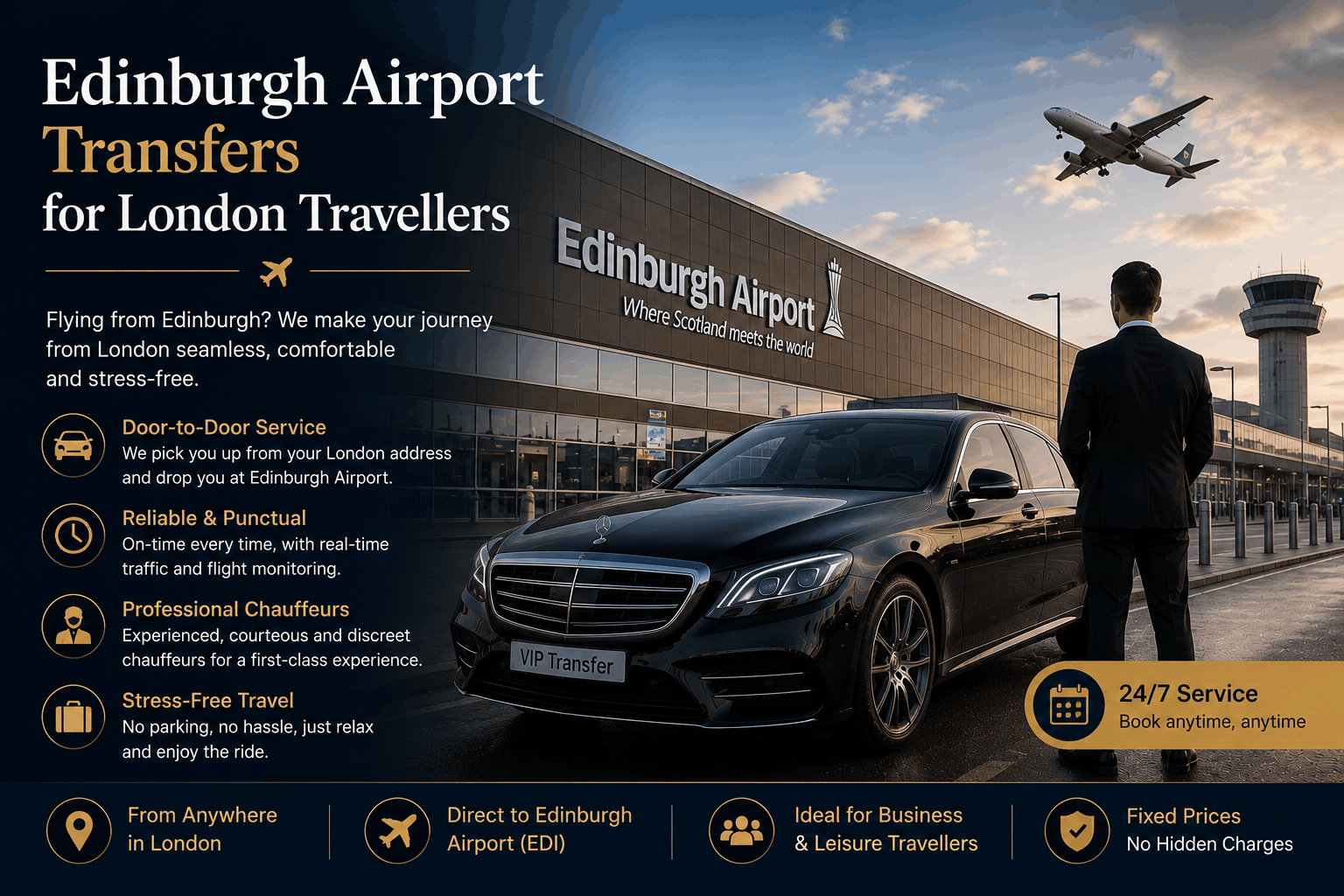 Edinburgh Airport Transfers for London Travellers